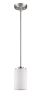 Silver Frosted Glass Hanging Light