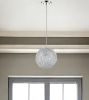 Distratto 1-Light Polished Chrome Pendant Enmeshed Aluminum Wire Shade (12")