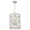 Amoret 3-Light Antique Silver Convertible Pendant