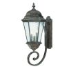 Telfair 3-Light Black Coral Wall Light
