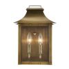 Manchester 2-Light Aged Brass Pocket Wall Light