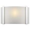 Polished Chrome Wall Sconce with Frosted Glass Shade