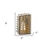 Light Gold Cage Wall Sconce